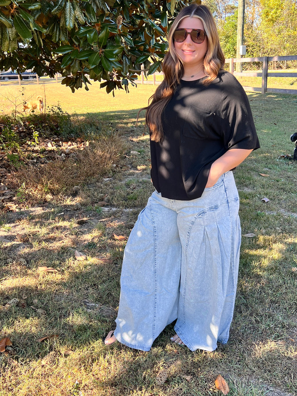 Rowdy Wide Leg Flare Pants