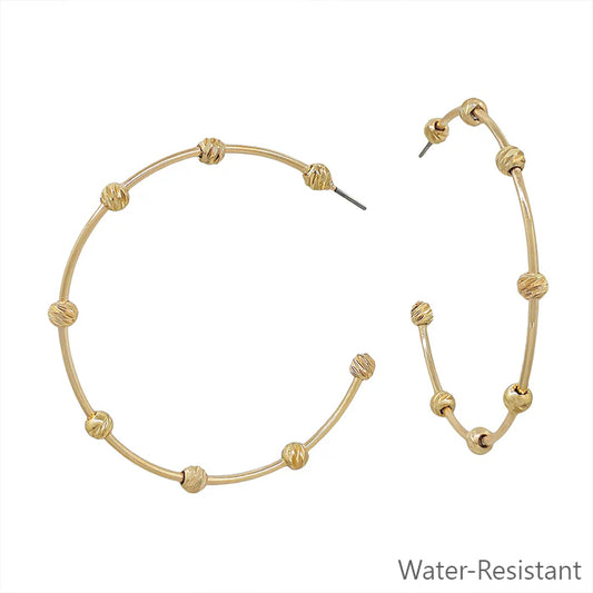 Sweet Magnolia Hoops